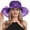 Purple, variant on Mifelio Ken/tucky Derby Hats for Women, Women's Vintage Mesh Hat Floral Shade Holiday Brim Top Hat Fascinators Hats for Women Black
