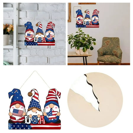 

4th Of July Decorations Kizly Home Decor Independence Day Wooden Hanging Crafts Independence Day Home Holiday Decorations Flag Door Pendant Gifts On