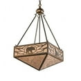 thumbnail image 4 of Meyda 223450 18 in. Square Lone Bear & Wolf Inverted Pendant, 4 of 5