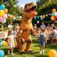 thumbnail image 5 of Coolmade T-Rex Inflatable Dinosaur Costume Unisex Halloween Costume with Jurassic for Adult One Size, 5 of 8