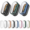 thumbnail image 1 of KOMI 3 Pack Compatible with Mi Band 8 Screen Protector Case, 3D Curved Soft TPU Protective Film Cover Full Coverage HD Anti-Scratch Guard Bumper Frame Black+Green+Blue, 1 of 5