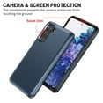 thumbnail image 4 of Dteck Case for Samsung Galaxy S21 6.2-inch,Shockproof Wallet Card Slot Holder Pocket Slide Slim Fit Dual Layer Soft TPU Hard PC Hybrid Protective Back Cover,Darkblue, 4 of 6