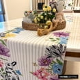 thumbnail image 6 of White Decorative 6 - 8 Seater Table Runner (16 x 90 inch) | Contemporary Cotton Floral Table Linen | Bunny Embroiderey, Jute Lace, Easter Table Runner for Party, Dining Table Décor - Bunny Wonderland, 6 of 10