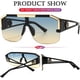 thumbnail image 5 of Gafas de sol AIEYEZO cuadradas oversize con visera para hombres y mujeres, 5 of 8
