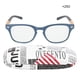thumbnail image 2 of Gafas de lectura unisex elegantes, compactas y portátiles para hombres y mujeres, lentes azules de +2,50, 2 of 8
