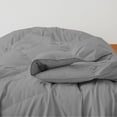 thumbnail image 6 of Peace Nest All Season 100% Organic Cotton Down Duvet Insert Medium Warmth Comforter, Gray, King, 6 of 7