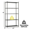 5Tier Wire Shelving Unit Rack Large Space Adjustable Storage Shelves