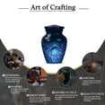 thumbnail image 6 of KARYLIZ Dolphin Urns, Small Cremation Urns for Human Ashes Adult Male, 3 Cubic Inches, Mini Blue Memorial Urn for Women & Men, Tiny Decorative Ashes Urn, Sea Coral Reef Funeral Keepsake for Humans, 6 of 7