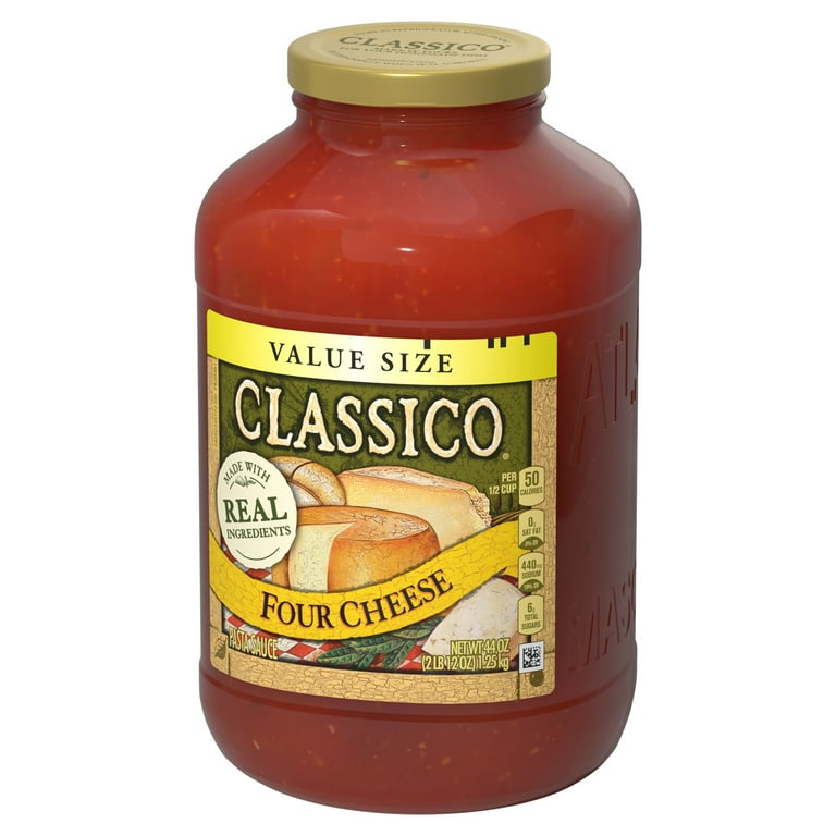 Classico Spaghetti Pasta Sauce, Classic Four Cheese Blend with