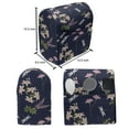 thumbnail image 5 of Dragonfly Lounger Chair Bag, Continuous Floral Pattern with Lilies and Lupine Flowers Spring, High Capacity Storage with Handle Container, Lounger Size, Dark Blue and Multicolor, by Ambesonne, 5 of 5