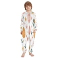thumbnail image 2 of Soft Big Kids Onesie Pajamas Cozy Loose-Fit Jumpsuits for kids with Pockets for Christmas Lounge & Play Cute Easter Eggs and Floral, 2 of 8