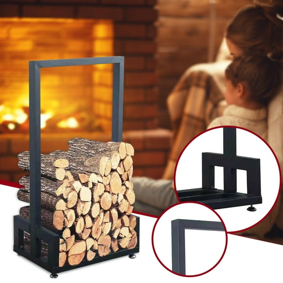 Clearance Woodworking Tools under $30,Fireplace Wood Rack Bracket Wrought Wood Storage Rack Stacking Rack