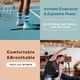 thumbnail image 3 of Pesas para muñeca y tobillo, juego de 2 pesas para muñeca portátiles para mujeres, hombres: natación, caminar, yoga, gimnasia y entrenamiento de resistencia, 3 of 5