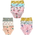 thumbnail image 3 of B&Q's Stylish and Cozy Wear: Adorable Comfort in a 9-Pack of Toddler Little Girls' Cotton Briefs | Sizes 2T-7T, 3 of 5