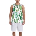 thumbnail image 6 of Rocae Cactus Plants1 for Men's Basketball Jersey Lightweight and Breathable Athletic Tank Top,Quick-Drying Sports Jersey Large, 6 of 9