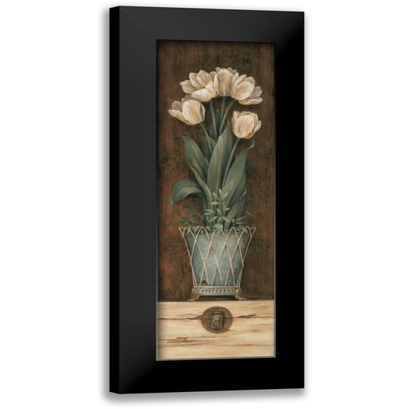 Gladding, Pamela 7x14 Black Modern Framed Museum Art Print Titled - Petit Jardin II
