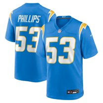 Men's Nike Del'Shawn Phillips Powder Blue Los Angeles Chargers Team Game Jersey
