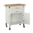 thumbnail image 3 of Homestyles Dolly Madison Wood Rolling Kitchen Cart in Off White, 3 of 5