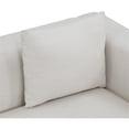 thumbnail image 6 of Meridian Furniture Alfie Beige Linen Textured Fabic Loveseat, 6 of 36