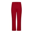 thumbnail image 4 of JTieacloth Mens Relaxed Fit Pants Mens Hip Hop Pants Casual Solid Color Track Cuff Lace Up Workout Pants With Pocket Red, 4 of 5