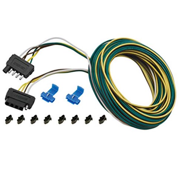Wesbar 707105 5Way 25' Wishbone Trailer Wiring Kit with 4' Trunk