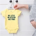 thumbnail image 5 of Little Sister Has Paws Cute Dog Pet Romper Boys or Girls Infant Baby Brisco Brands 12M, 5 of 6
