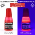 thumbnail image 1 of New 10ml Fluorescent Anti-Counterfeiting Printing Oil Office Supplies Seal Stamp Color Ink Suit Photosensitive Seals/Ink Pads, 1 of 6