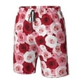 thumbnail image 4 of Pofeuu Rose Prin Men's Swim Trunks Quick Dry Bathing Suit Swimming Board Shorts Mesh Lining Beach Swimwear-3X-Large, 4 of 6