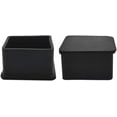thumbnail image 1 of 8 Pack Anti-Slip Rubber Leg Caps for Chairs, Furniture, Tables, 5.0 cm (2-Inch), Square, Black, 1 of 5