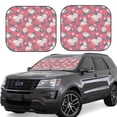 thumbnail image 2 of Picia Rose Flowers 2 Piece Car Windshield Sun Shade Foldable | Foldable Sun Shield for Front Window Blocks UV Rays and Keeps Your Vehicle Cool-, 2 of 7
