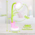 thumbnail image 4 of For children, LED table lamp, dimmable bedside lamp with touch sensor, eye protection reading lamp with pen holder, children USB rechargeable table lamp (pink), 4 of 6