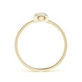thumbnail image 2 of Angara Natural Opal Ring - Bezel Set Round Opal Stackable Ring in 14K Yellow Gold for Women (Ring Size = 7), 2 of 8