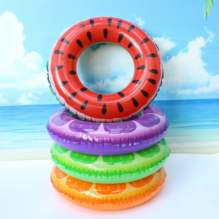 Pool Float Circle for Adult Fruit Pattern Inflatable Swimming Ring  Practical for Pool Beach 