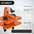 thumbnail image 3 of Nilight 2PCS Tractor Bucket Grab Hook 3/8'' Heavy Duty Drop Forged Steel Bolt On Zinc-Coated Cast Tow Max 15000 LBS Orange, 3 of 9