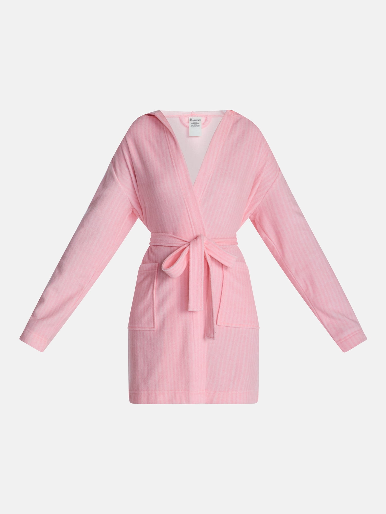 No Boundaries Terry Hooded Robe, Women’s and Women’s Plus S-3X