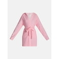 thumbnail image 5 of No Boundaries Terry Hooded Robe, Women’s and Women’s Plus S-3X, 5 of 5