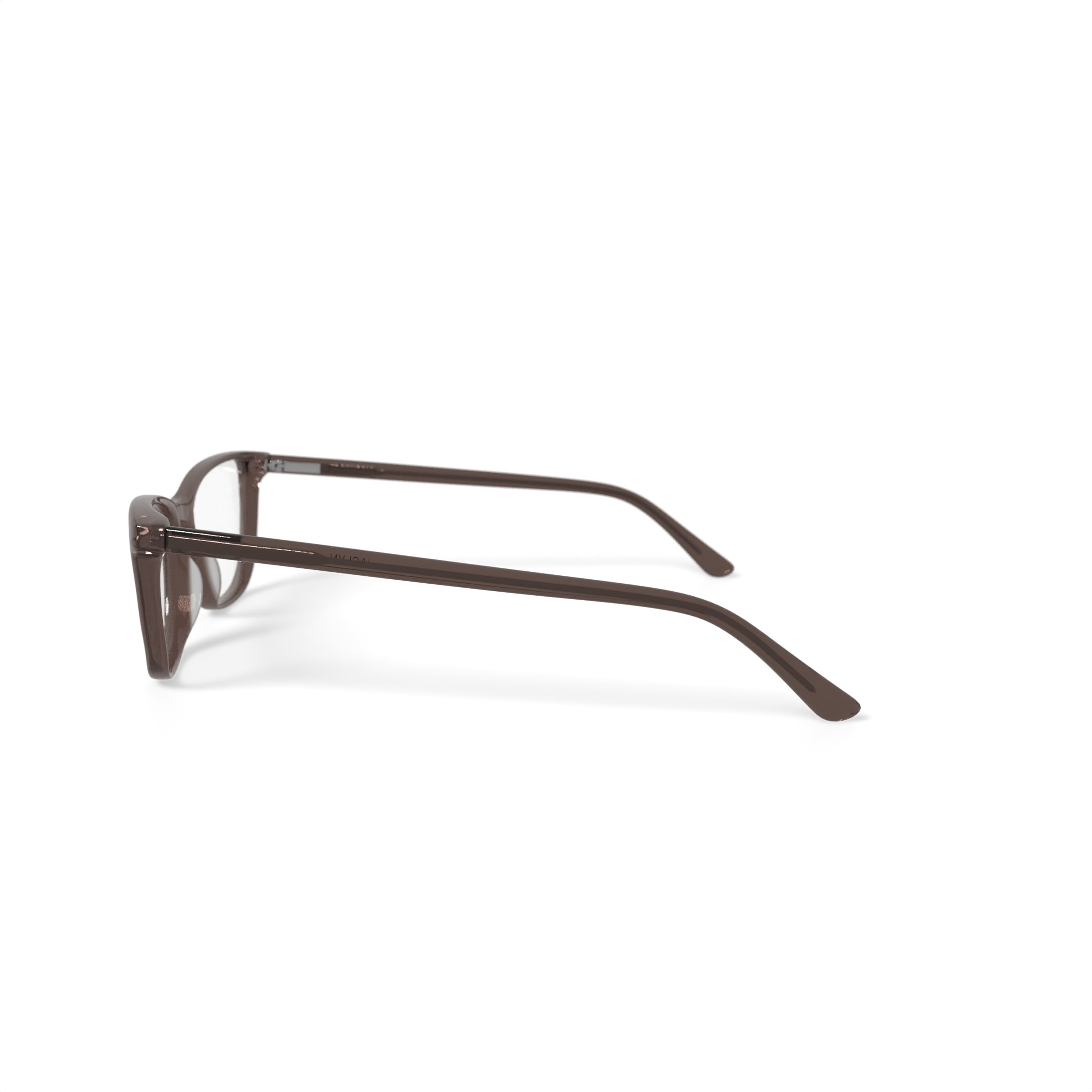 Walmart Women's MV005 Jaclyn Square Prescription Eyeglasses with Case, Light Brown