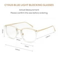 thumbnail image 4 of Cyxus Women Men Reading Glasses 1.0 Blue Light Glasses Anti UV Computer Rectangle Anti Eyestrain, 4 of 9