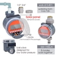 thumbnail image 3 of Solar Automatic Garden Watering System 1/4'' Irrigation Programmable Hose Sprinkler Timer Digital Controller Ball Valve Outdoor, 3 of 7