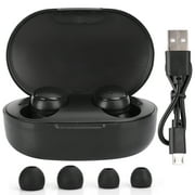 KAUU A6S True Wireless Earphones Stereo Earbuds Charging Case Mini Headphones Sport inEar Black for Redmi(Black )