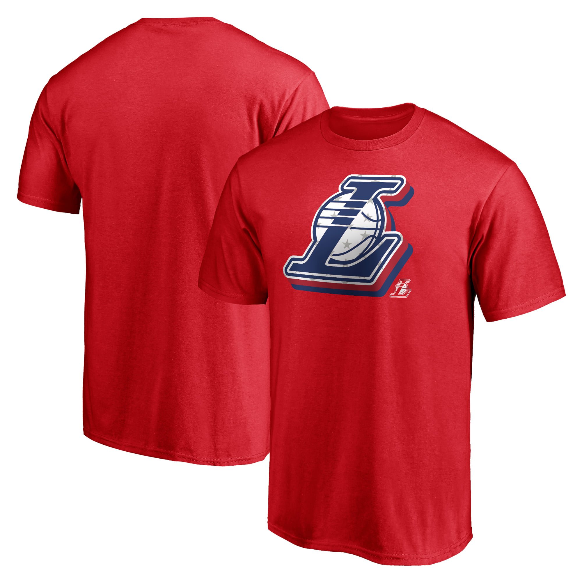 Men's Red Los Angeles Lakers Red White & Team T-Shirt