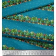 thumbnail image 3 of Soimoi Blue Cotton Duck Fabric Cactus With Conical Pot Tree Fabric Prints By Yard 44 Inch Wide, 3 of 3