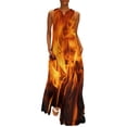 thumbnail image 3 of Fire flames Long Dress women dress women's dresses long dresses for women, 3 of 6