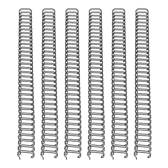 Double Loop Wire Binding Spine 180-Sheet Capacity 50Pcs Kit with 19mm Diameter for A4 Paper