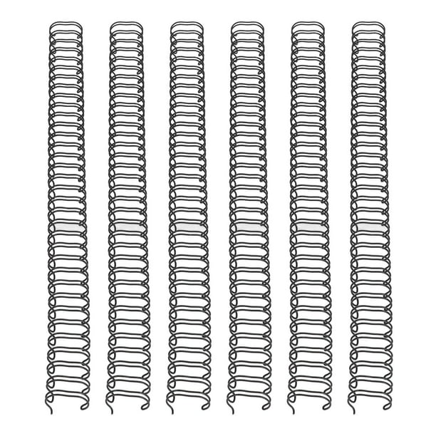Cable De Unión Metal De Doble Bucle De Bucle Espinas De Unión 12.7 Mm 34 Bucle 3:1 Pitch Con 100 Láminas Capacidad Para Documentos A4 Presentaciones De Informes