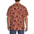 thumbnail image 3 of Fotbe American Football1 Camisa Estampada de Manga Corta para Hombre, Casual de Verano, Estilo Playero, Sin Arrugas-X-Large, 3 of 5