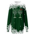 thumbnail image 3 of WILLBEST Vestido Largo Casual Con Estampado Navideño, Sudadera Larga Para Mujer, Top Informal Y Cómodo Para Las Fiestas, 2025 Elegante Y Acogedor Para La Temporada De Invierno., 3 of 3