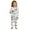 Z15_White, variant on QUOTAY Pajamas for Girls Doodle Print Long Sleeve Two Piece Sleepwear for Kids Cozy Cute Cartoon Character Loungewear 2-10Years Z01_White，2-3 Years