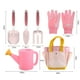 thumbnail image 3 of Juego de herramientas de jardinería 9 piezas | Kit de herramientas para jardín para niños al aire libre Incluye palas, rastrillo, regadera, delantal, guantes, bolsa de almacenamiento | Metal ABS, 3 of 8