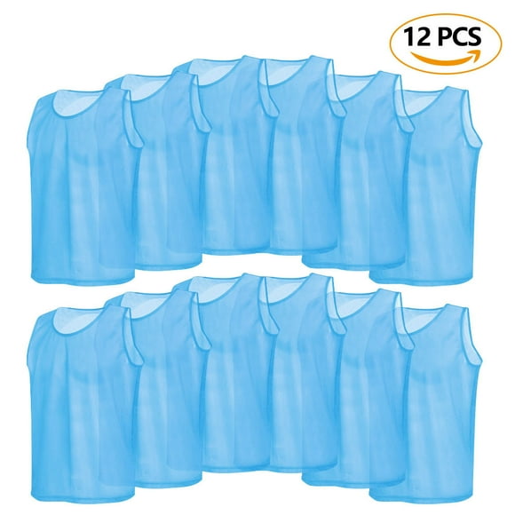 Training Vests,12 Pack Mesh Scrimmage Football Training Jerseys Football Vest Next-Gen Design